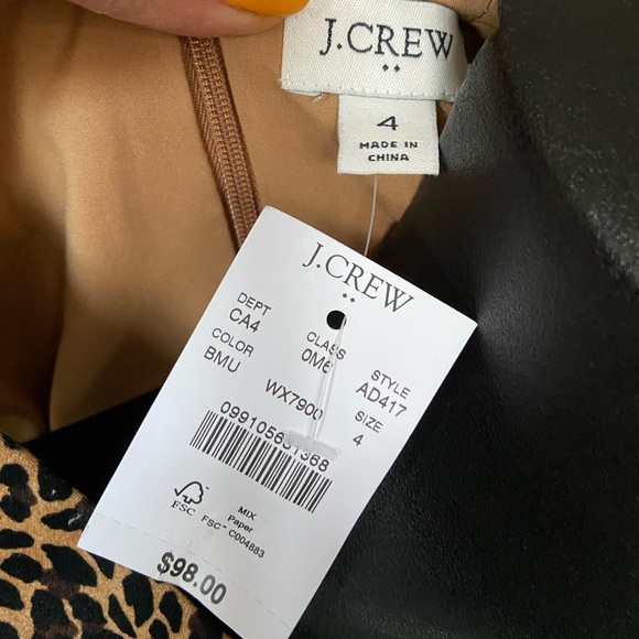 J. Crew animal print dress (4) - Picture 6 of 7